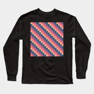 Descending Square Pattern Long Sleeve T-Shirt